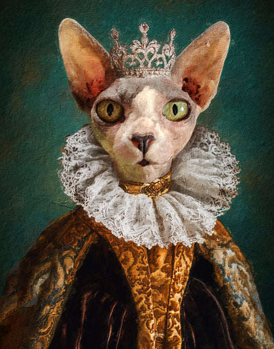 Personalized Cat Portrait - Custom Pet Painting from Photo