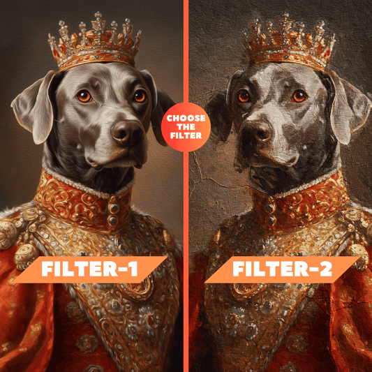 Personalized Pet Portraiture from Original Pet Picture | Custom Canvas, Wooden Frame, Digital File, Matte Poster