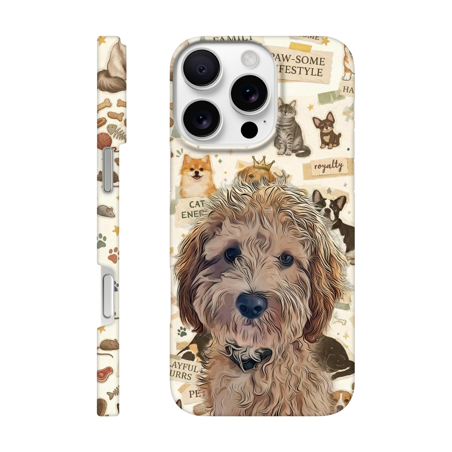 dog phone case custom, custom pet portrait – personalized iphone case, gift idea