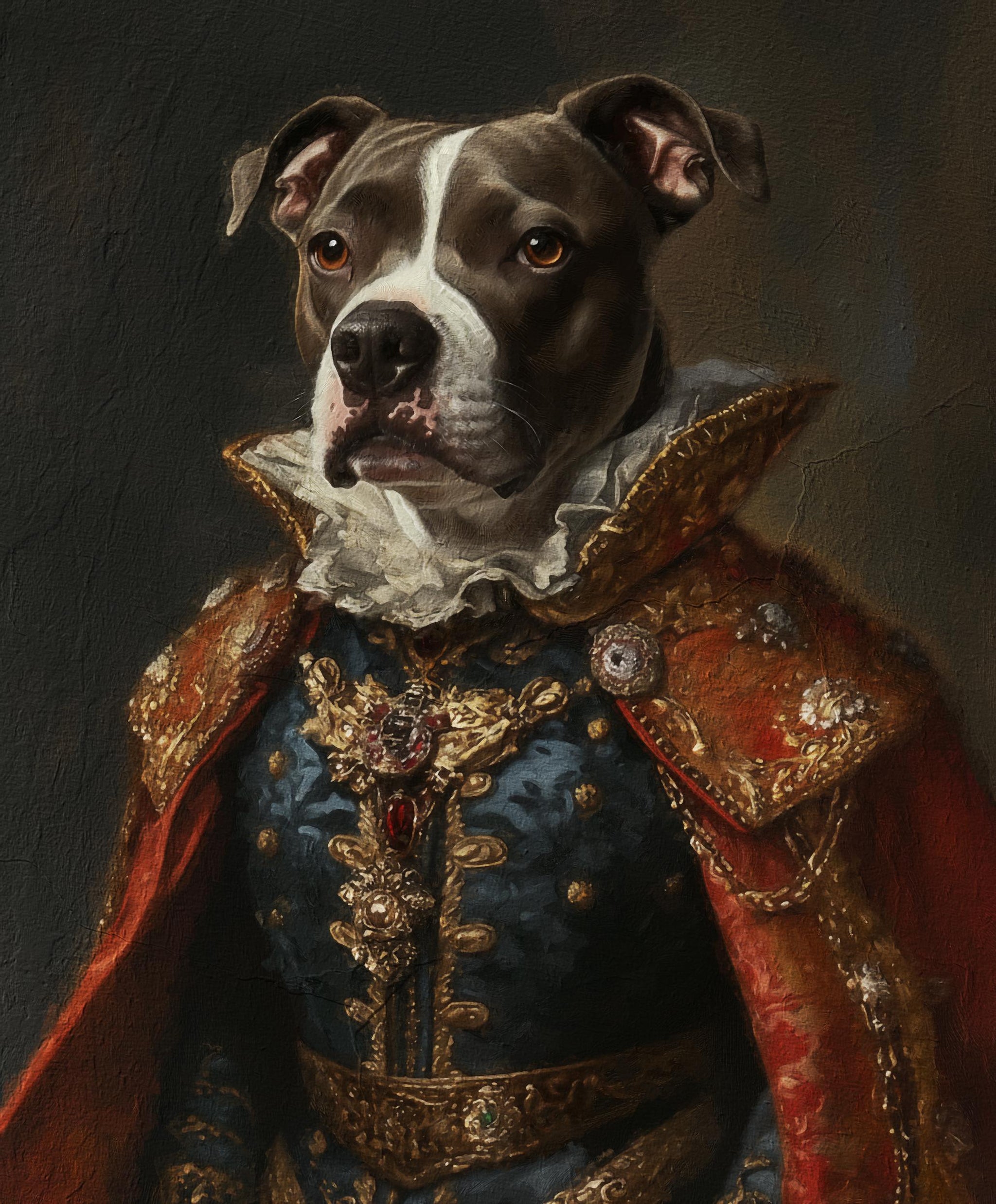 Personalized Pet Portraiture from Original Pet Picture | Custom Canvas, Wooden Frame, Digital File, Matte Poster Paper