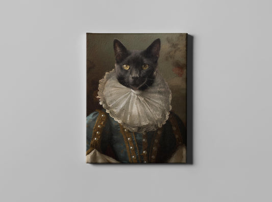 Custom Cat Renaissance Pictures - Centurion Portrait Pet - Personalized Royal Pet Art - Funny Pet Portrait Gift