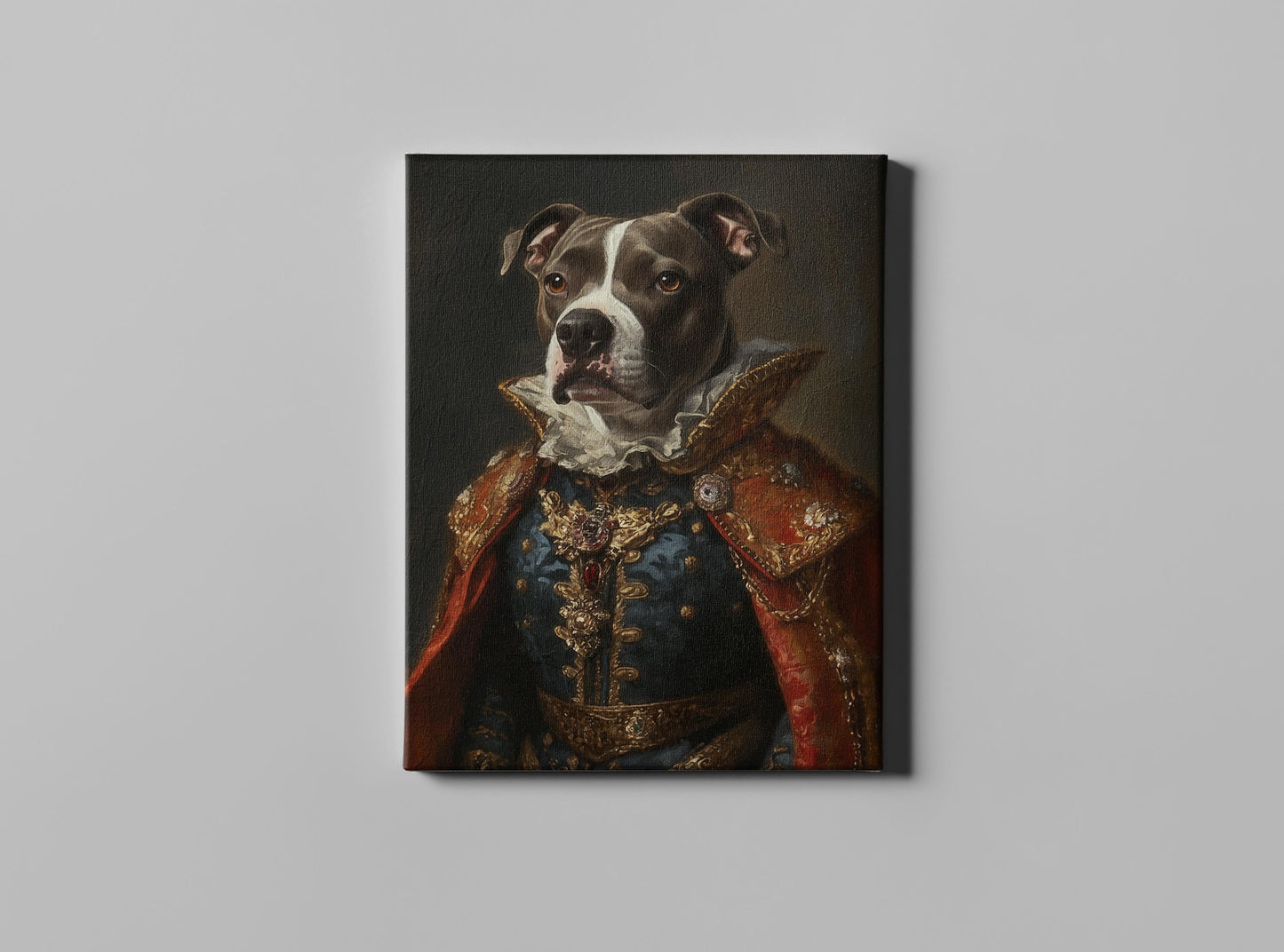 Renaissance Pet Portrait from Photo, Custom Royal Pet Art, Personalized Dog Oil Painting on Canvas