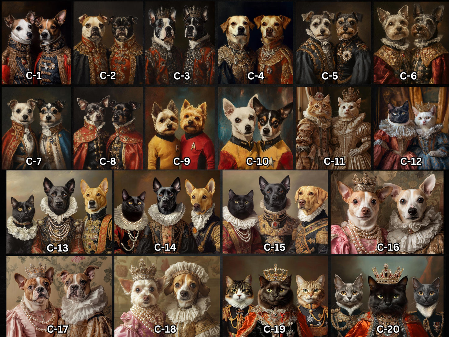 Queen Pet Portrait from Photo, Custom Royal Pet Painting, Personalized Dog Royalty Portrait on Canvas