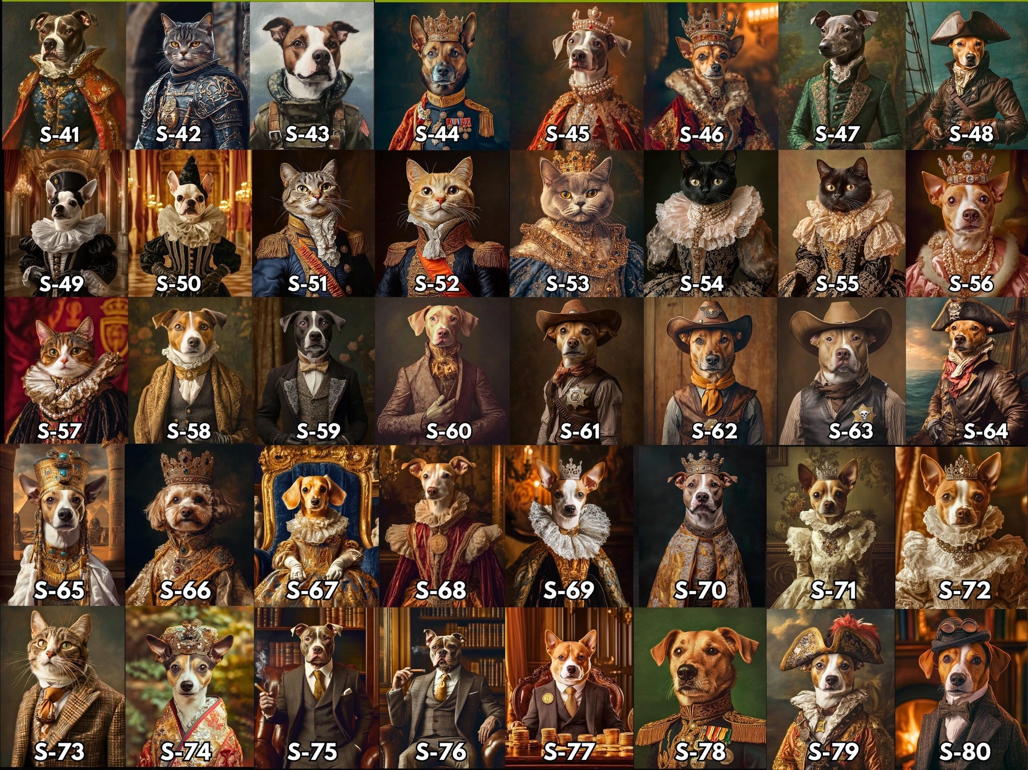 Queen Pet Portrait, Custom Digital Pet Art, Personalized Royal Pet Painting, Renaissance Pet Portrait