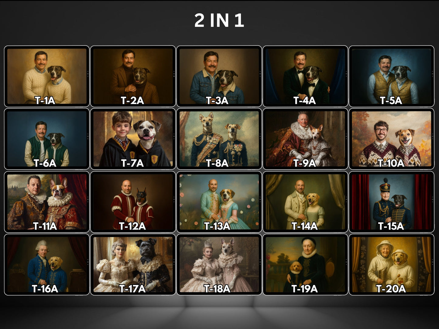 Custom Vampire Halloween Pet Portrait from Photo