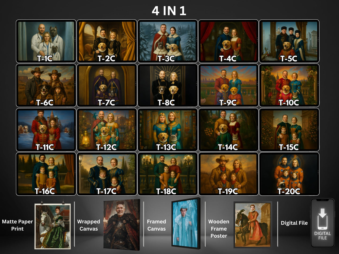 Custom Cat Renaissance Pictures - Centurion Portrait Pet - Personalized Royal Pet Art - Funny Pet Portrait Gift