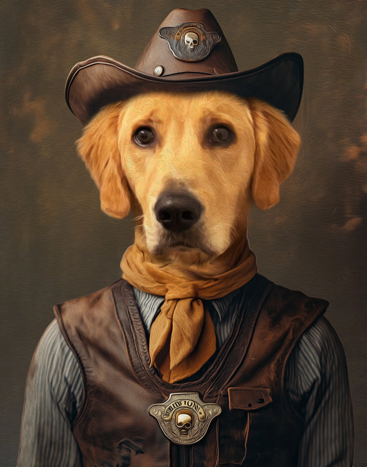 Custom Dog Portrait, Personalized Digital Dog Art, Royal Dog