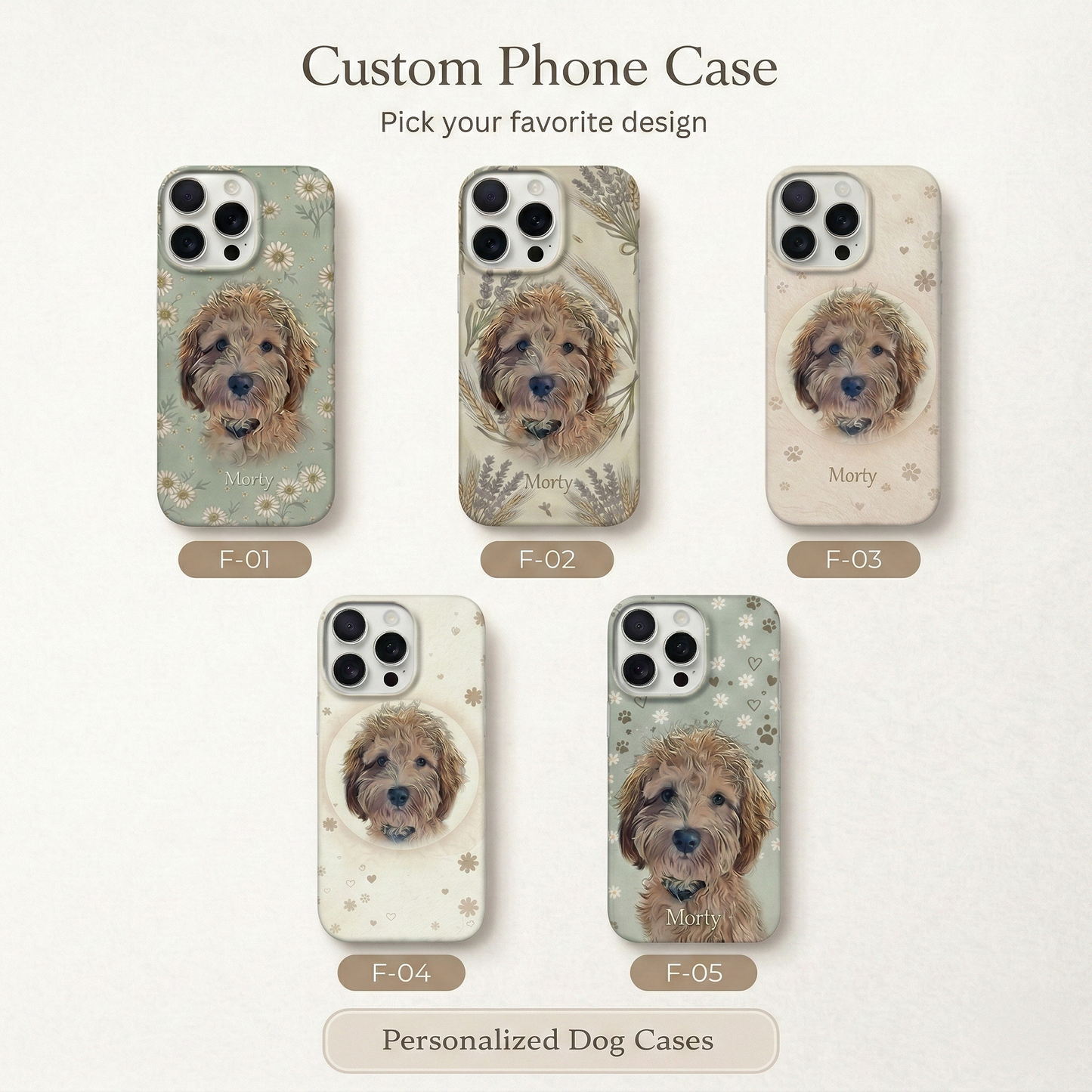 dog phone case custom, custom pet portrait – personalized iphone case, gift idea