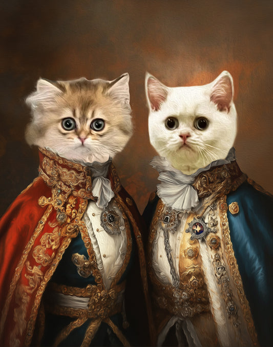 Custom Pet Portrait Canvas, Renaissance Pet Portrait from Photo