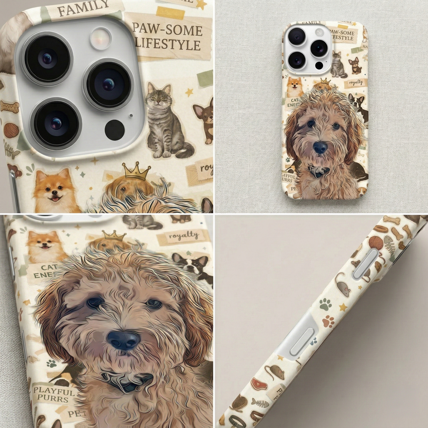 dog phone case custom, custom pet portrait – personalized iphone case, gift idea