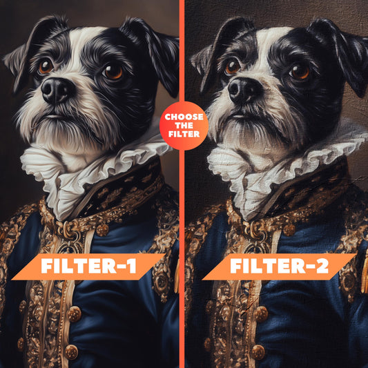 Custom Pet Portrait on Canvas, Personalized Dog Painting from Photo, Royal Pet Portrait, Pet Portrait Custom Gift for Pet Lovers