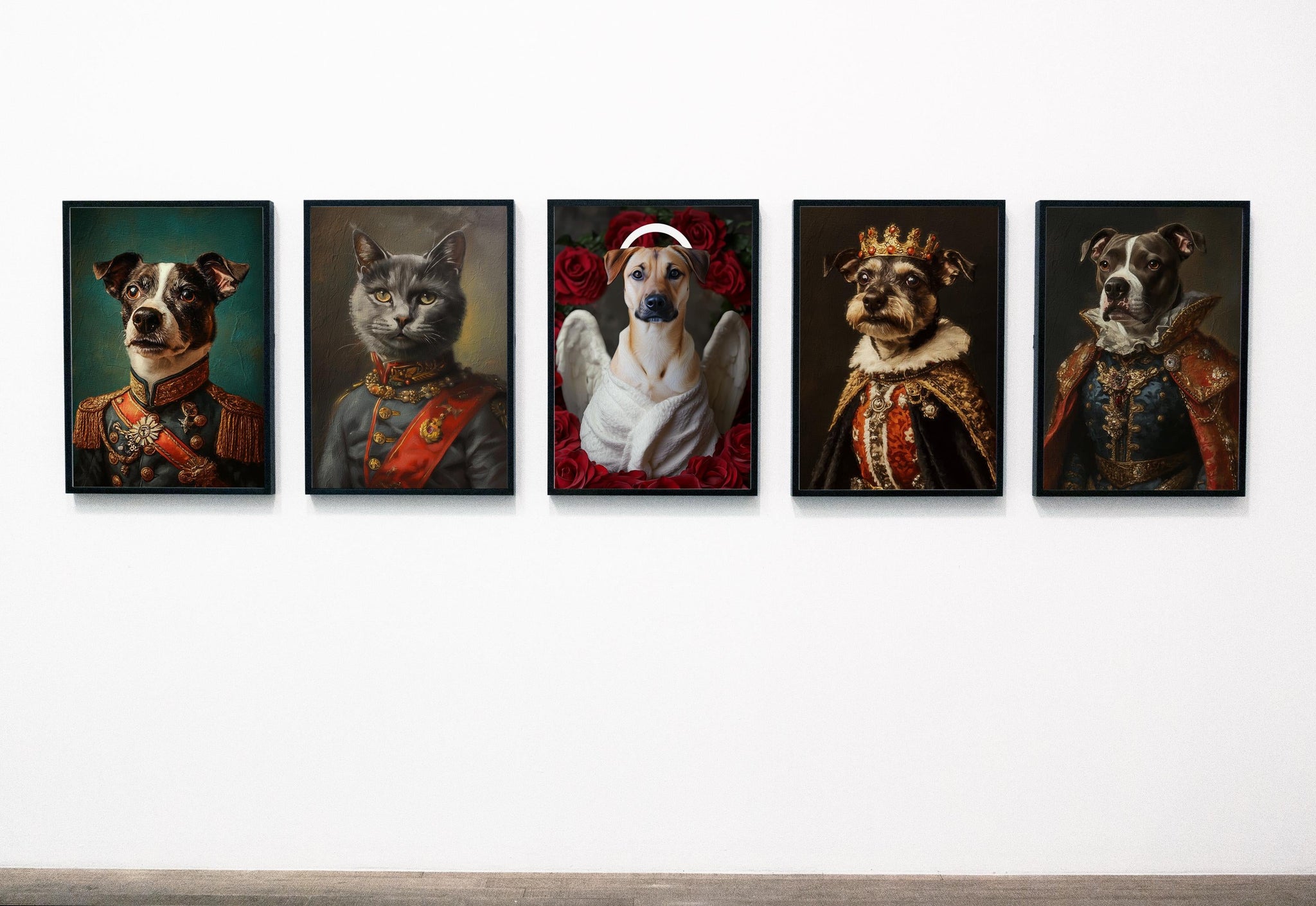 Custom Cat Portrait from Photo, Renaissance Cat Painting, Personalized Pet Art, Canvas Pet Portraits