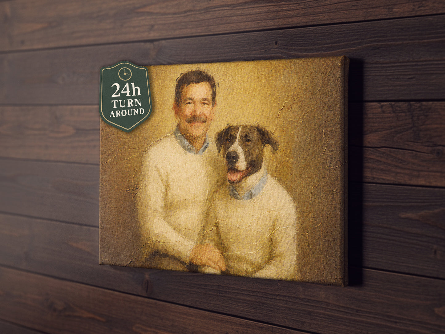 Personalized Royal Pet Portrait – Unique Gift for Dog Moms & Dads, Custom Pet Art